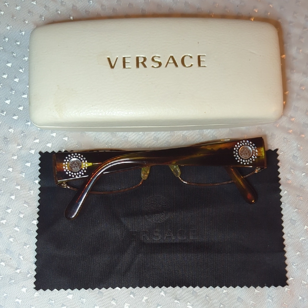 Versace Brown Gradient Tiger Mirror Frames Glasses RX - Sunglasses